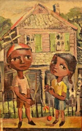 Black Portrait 1950 By Hughie Lee-Smith