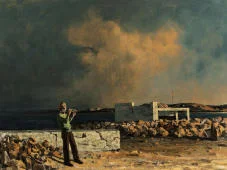 Boy with a Flute 1973 By Hughie Lee-Smith