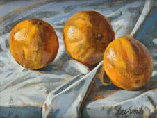 Untitled Still Life with Oranges ca1975 By Hughie Lee-Smith