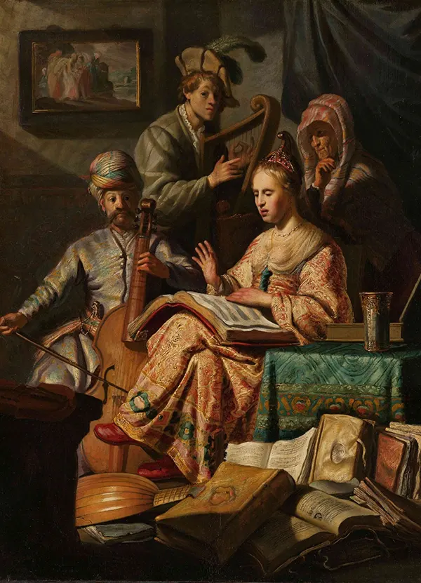 Musical Company By Rembrandt Van Rijn