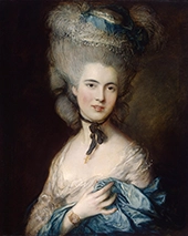 Lady in Blue By Thomas Gainsborough