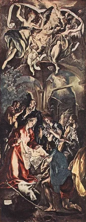 Adoration of the Shepherds By El Greco