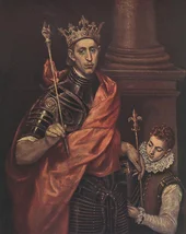 A Saintly King By El Greco