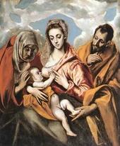 Holy Family 2 By El Greco
