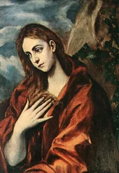Penitent Magdalene By El Greco