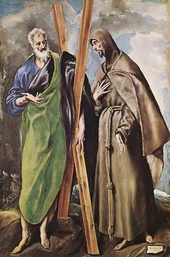 St Andrew and St Francis By El Greco