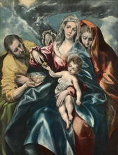 The Holy Family with Mary Magdalen By El Greco