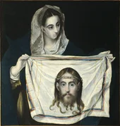 Veronica with the Holy Face By El Greco