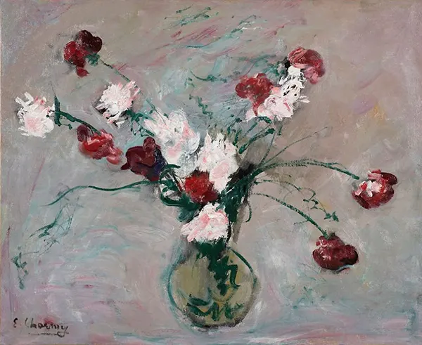 Bouquet of Flowers in a Vase c1925 By Emilie Charmy