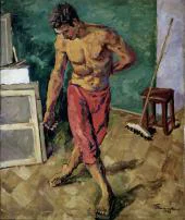 Floor Polisher 1946 By Pyotr Konchalovsky
