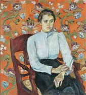 Pasha on Flowers 1909 By Pyotr Konchalovsky