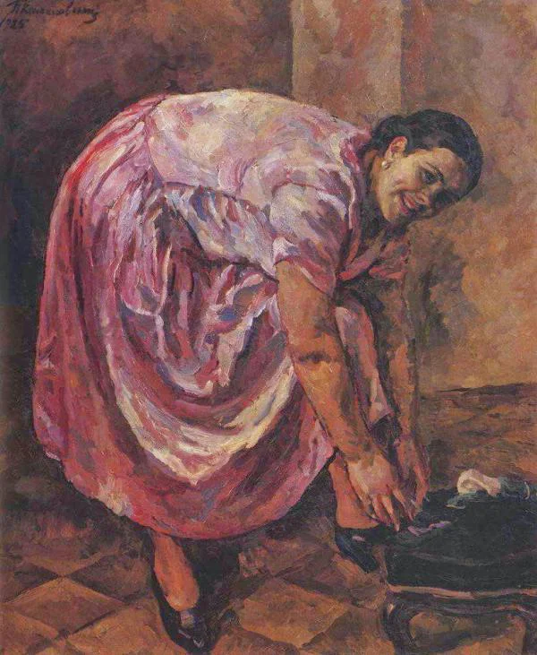 Portrait of Natalia Konchalovsky By Pyotr Konchalovsky