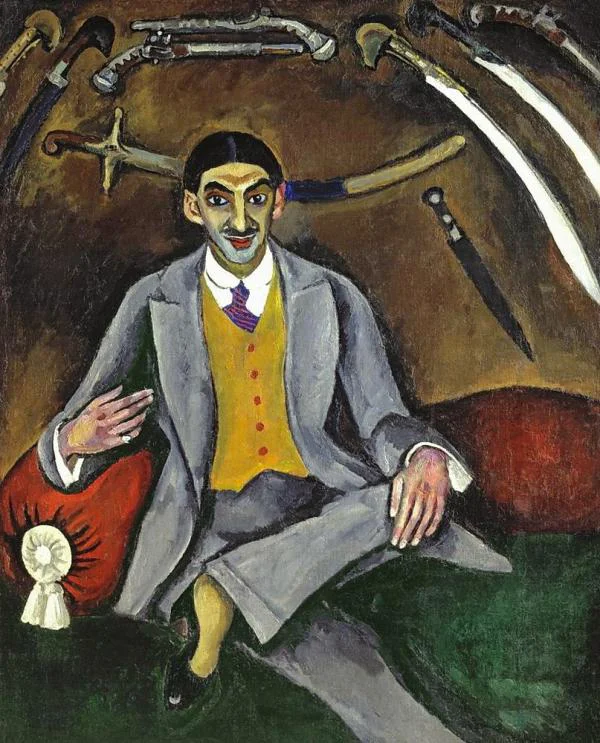 Portrait of the artist Georgy Yakulov By Pyotr Konchalovsky