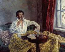 Portrait of the Poet Alexander Pushkin By Pyotr Konchalovsky