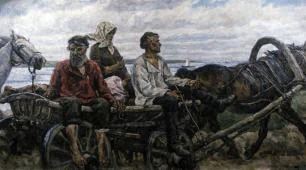 Returning from the Fair 1926 By Pyotr Konchalovsky