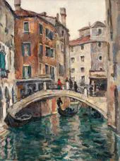 Santi Apostoli Venice 1924 By Pyotr Konchalovsky
