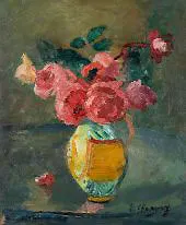 Roses c1912 By Emilie Charmy