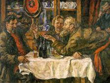 The Novgorodians 1925 By Pyotr Konchalovsky