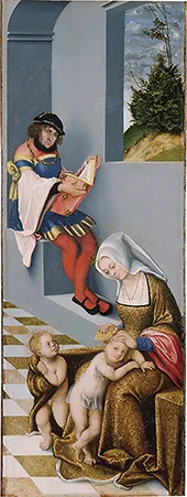 Mary Salome and Zebedaeus with their Sons By Lucas Cranach the Elder