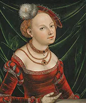 Portrait of a Woman By Lucas Cranach the Younger