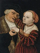 The Ill-Matched Lovers By Lucas Cranach the Younger