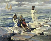 Castellammare di Stabia Venice 1859 By Ettore Tito