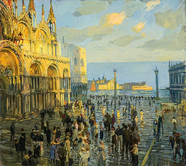 Saint Marks Square Venice By Ettore Tito