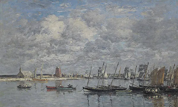 Camaret le Port By Eugene Boudin