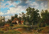 Idyll at the Forest Pond 1856 By Morten Muller