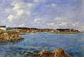 Douarnenez the Bay View of Tristan Isle 1897 By Eugene Boudin