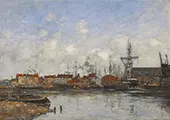 Dunkirk the Old Basin By Eugene Boudin