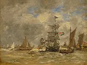 Marina 1898 By Eugene Boudin