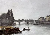 Rouen the Pont Corneille Fog Effect 1896 By Eugene Boudin