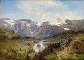 Norwegian Landscape with River By Morten Muller