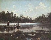 People in Rowboats 1876 By Morten Muller