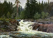 Waterfall 1891 By Morten Muller
