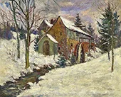 Winter Landscape with a Mill By Morten Muller