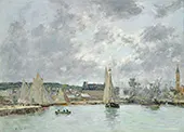Trouville Harbour 1880 By Eugene Boudin