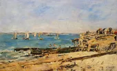 Villerville the Shore 1896 By Eugene Boudin
