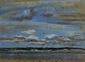 White Clouds over the Estuary By Eugene Boudin