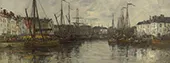 Brussels Harbour By Eugene Boudin