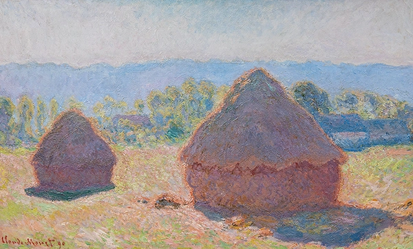 Grainstacks in Bright Sunlight 1890 By Claude Monet