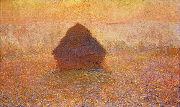 Grainstack Sun in the Mist 1891 By Claude Monet