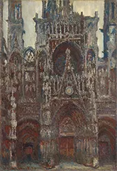 Rouen Cathedral Evening Harmony in the Brown 1894 By Claude Monet