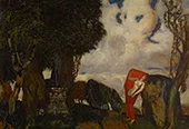 Iphigenia in the Court By Franz von Stuck