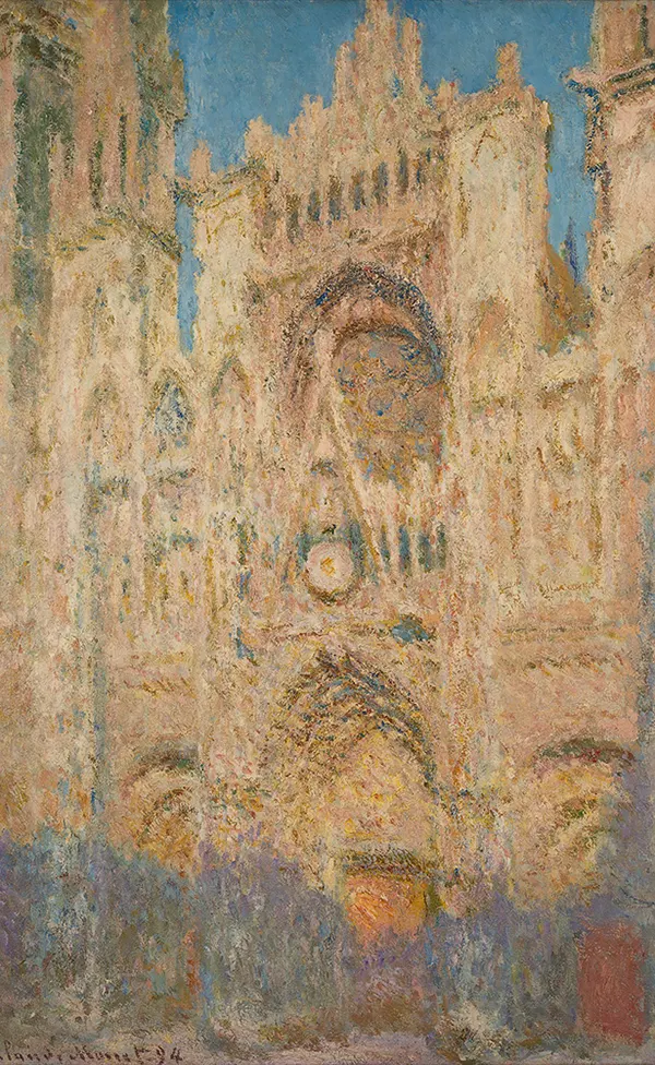 Rouen Cathedral in the Evening 1894 By Claude Monet