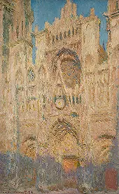 Rouen Cathedral in the Evening 1894 By Claude Monet