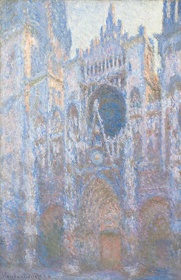 Rouen Cathedral West Facade 1894 By Claude Monet