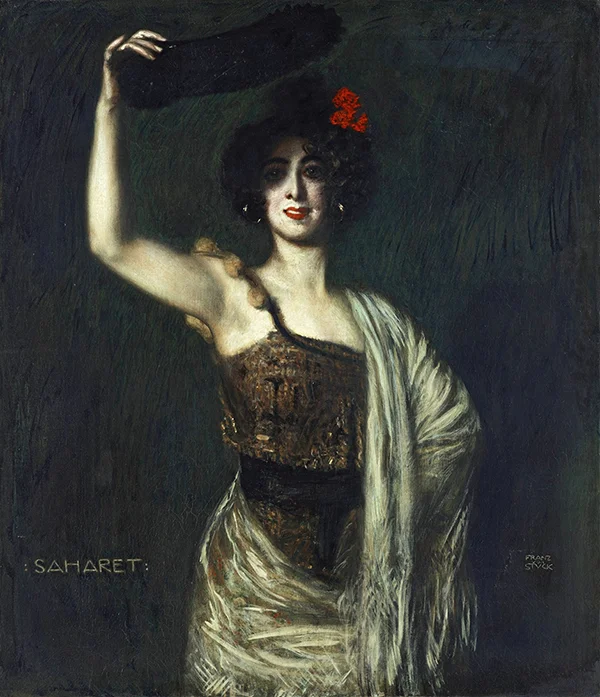 The Dancer Saharet 1906 By Franz von Stuck