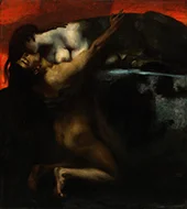 The Kiss of the Sphinx 1895 By Franz von Stuck
